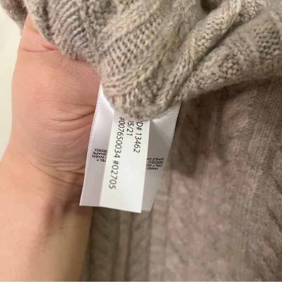 EXPRESS Cable Knit Skirt Beige L - Picture 7 of 7